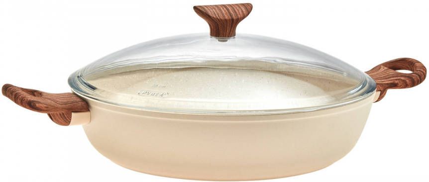 Sambonet Hapjespan Rock &apos, N&apos, Rose Creme ø 28 Cm/3.6 Liter