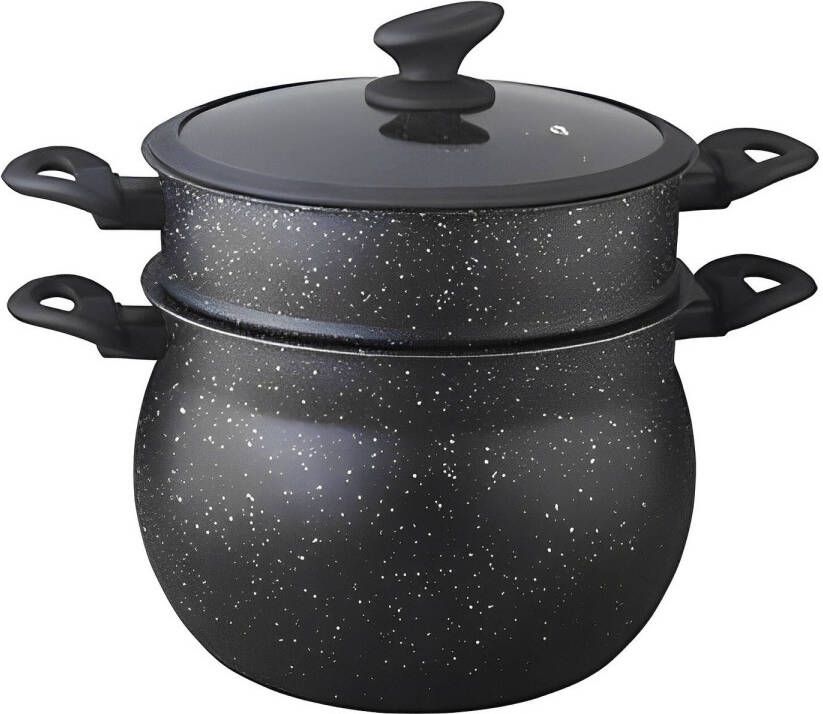 Satoshi Stoompan 9l Marble Coating Cool touch Handgrepen