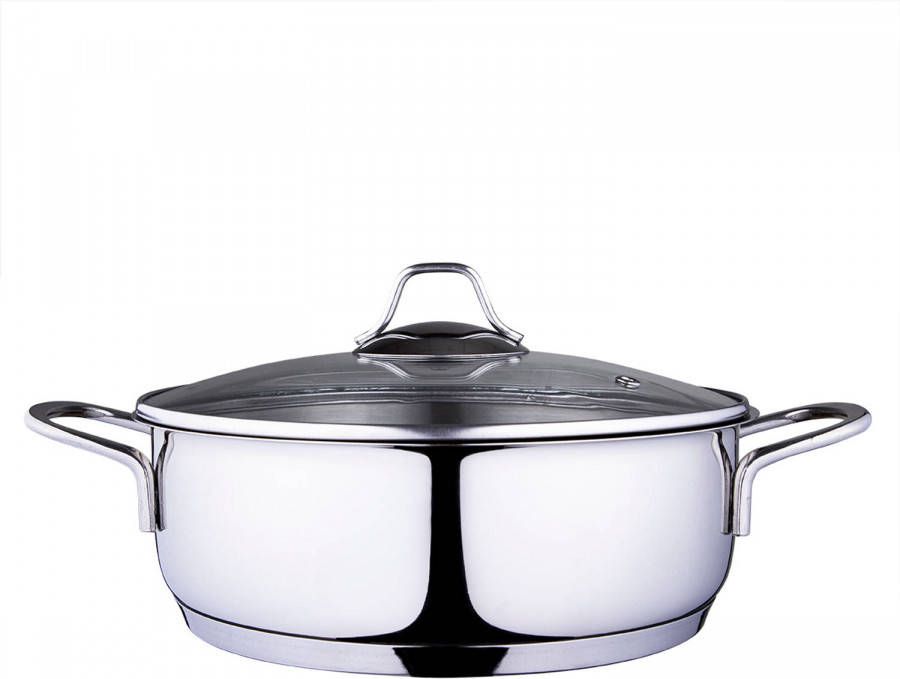 Serenk Modernist Braadpan Rvs Kookpan Inductie Geschikt 24 Cm