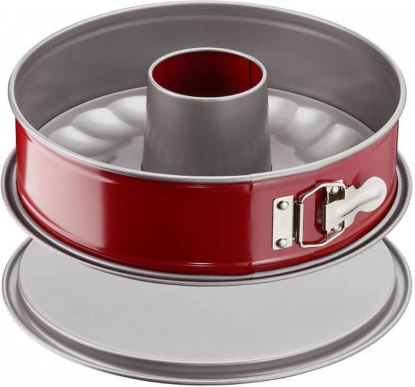 Tefal Malibaschaaltje Delibake Ø 25 Cm Rood En Grijs Met Scharnier