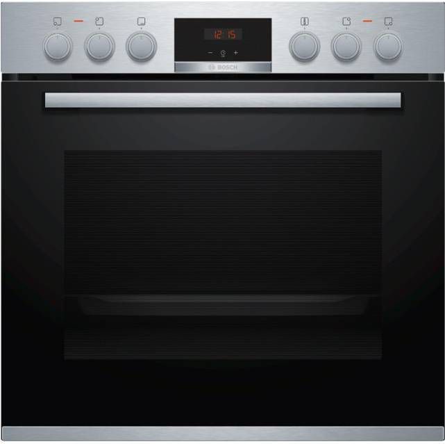 Bosch inbouw fornuis combinatie: HEA513BS2 oven / NKN645GA1E keramische kookplaat restant model