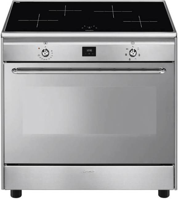 Smeg CG90IXT9 Inductie fornuis Rvs