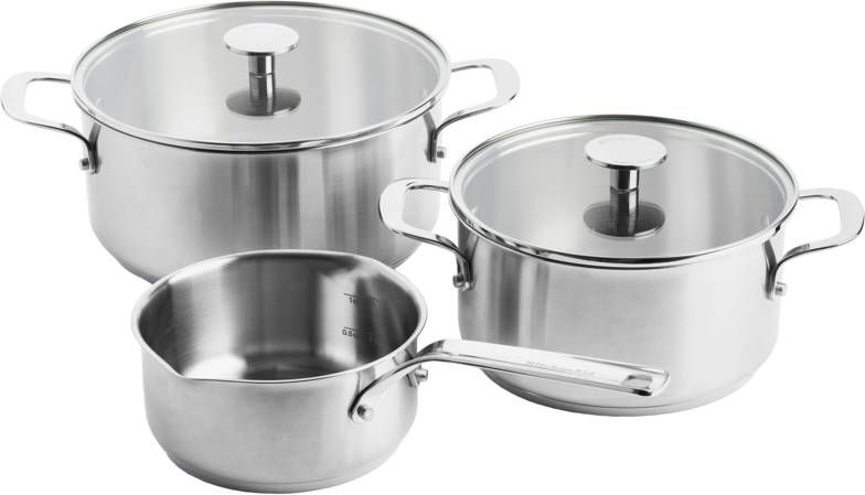 KitchenAid Stainless Steel Pannenset 3 delig