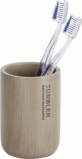 Wenko Tandenborstelhouder Palo 7, 6 X 11 Cm Polyresin Taupe