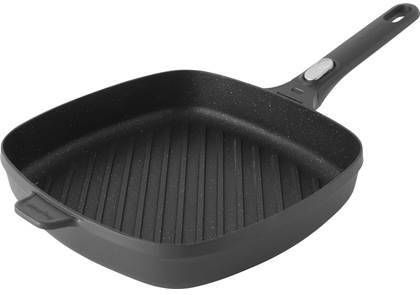 Berghoff Grillpan 28 cm Vierkant Aluminium Zwart | Gem