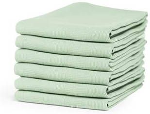 DDDDD Cinderella Checkmaid Theedoek 60x65 cm Green Set van 6