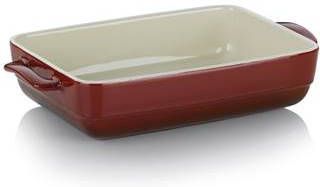 Kela Ovenschaal Keramiek Rood, 37.5 cm x 22 cm | Malin