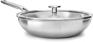 KitchenAid Multi Ply Stainless Steel Wok 28cm 3, 6L