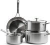 Kitchenaid Multiply Stainless Steel Braadpan 24cm/kookpot 20+24cm/steelpan 16cm 7 delig online kopen