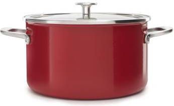 KitchenAid Steel Core Enamel Kookpot met deksel 24cm 6L