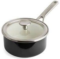 KitchenAid Steel Core Enamel Steelpan met deksel 16cm
