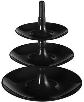 Koziol Etagère Babell L Zwart 3 Laags