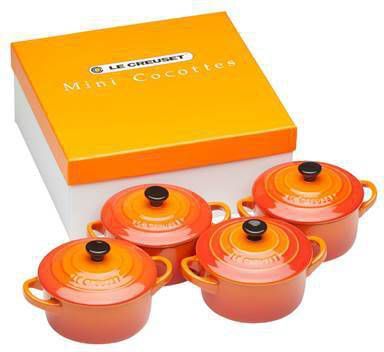 Le Creuset Mini Braadpannen 4 st. Ø 10 cm Oranje
