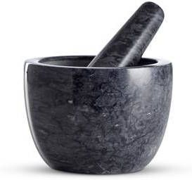 Lisomme Lev marmeren vijzel met stamper zwart