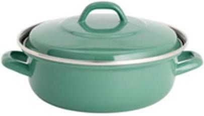 Lite-body Lite Body Braadpan 24cm/2, 5 l Emaille Olijf Groen Inductie