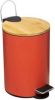 Orange85 Pedaalemmer Prullenbak Rood 3 Liter Bamboe En Metaal online kopen