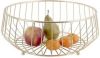 Present Time Koken & Tafelen Fruit Basket Linea Kink Large Goudkleurig online kopen