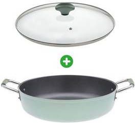 Primecook Braadpan/Hapjespan met deksel Ø 32 cm PFAS vrij