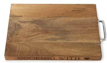 Rivièra Maison Cooking With Love Snijplank Hout 30 x 46 cm
