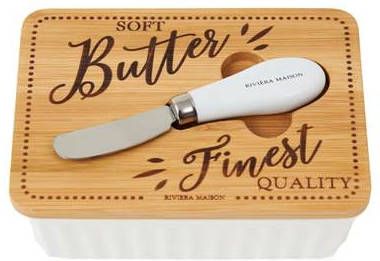 Riviera Maison Finest Quality Butter Dish 16.0x11.0x6.0 cm