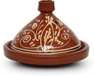 Safaary Marokkaanse Tajine met motief Bol Ø 25 x 20cm