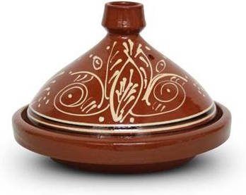 Safaary Marokkaanse Tajine met motief Bol Ø 30 x 22cm