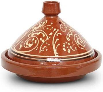 Safaary Marokkaanse Tajine met motief Bol Ø 35 x 24cm