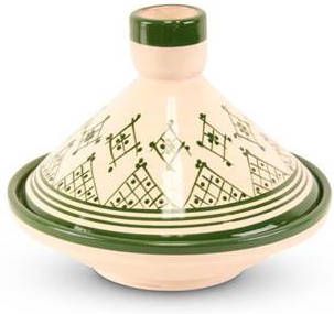 Safaary Tajine Groen met Zerbia Motief