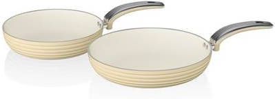 SWAN Koekenpannen Set van 2 Creme
