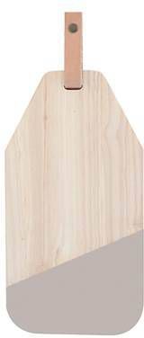 Enjoy2Cook Kaasplank Limbo Rubberhout Met Leer Warm Grijs Tak Design