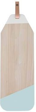 Enjoy2Cook Tapasplank Limbo Rubberhout Met Leer Pastel Mint Tak Design