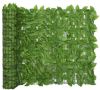 VidaXL Balkonscherm met groene bladeren 300x100 cm online kopen