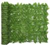 VidaXL Balkonscherm met groene bladeren 500x100 cm online kopen