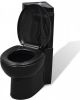 VidaXL Keramisch Toilet voor in de hoek zwart online kopen