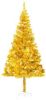 VidaXL Kunstkerstboom met standaard 215 cm PET goudkleurig online kopen