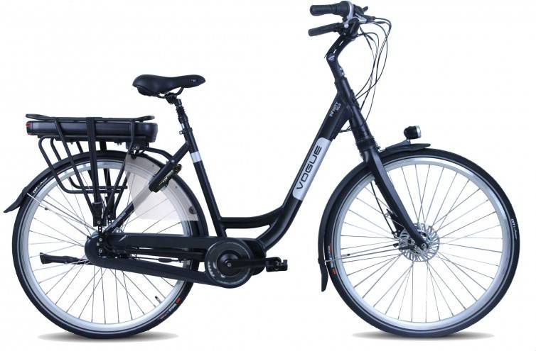 Vogue Elektrische fiets Infinity MDS Dames 53 cm Mat zwart 468 Wh Mat zwart