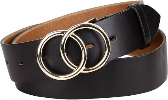 KLiNGEL Riem Met goudkleurige gesp Zwart