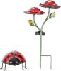 KLiNGEL Set van 2 solarlampen Paddenstoel en Lieveheersbeestje Rood online kopen