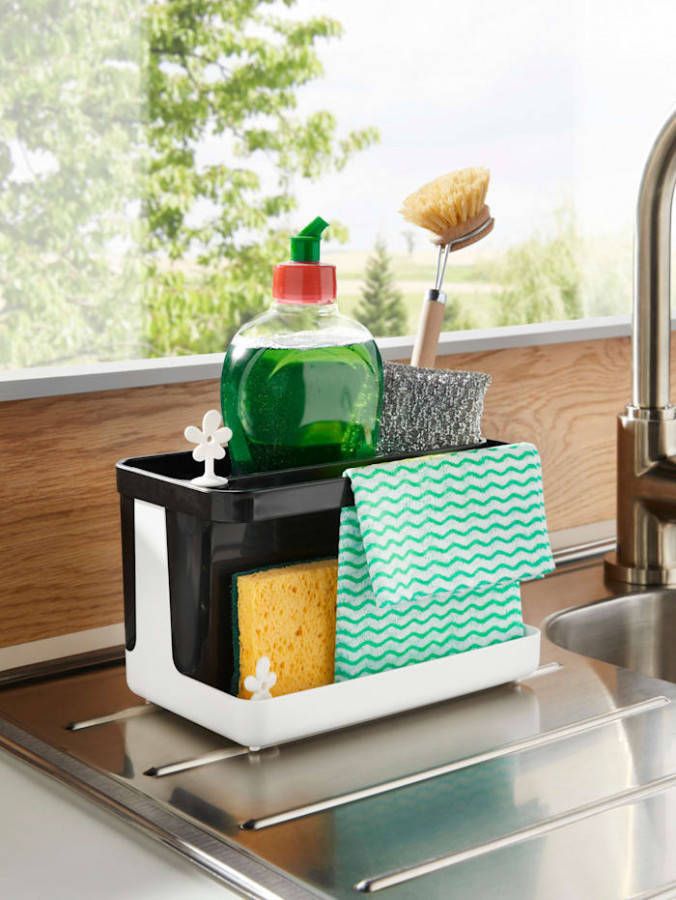 Koziol Afwasorganiser Zwart/Wit