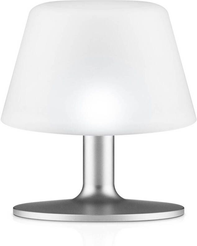 Eva Solo Tafellamp Sunlight Solar 14 Cm Aluminium Zilver/wit