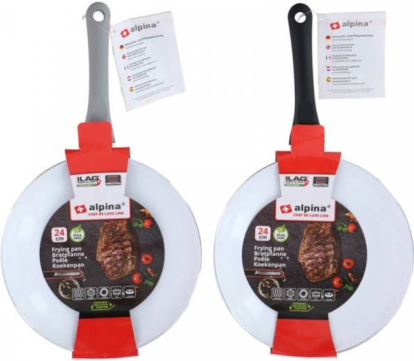 Alpina Ceramic Koekenpan Ø24xH4, 5cm Inductie(per Stuk )