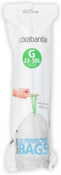 Brabantia PerfectFit 23 30 Liter Slimline Vuilniszakken G Rol A 20 Zakken