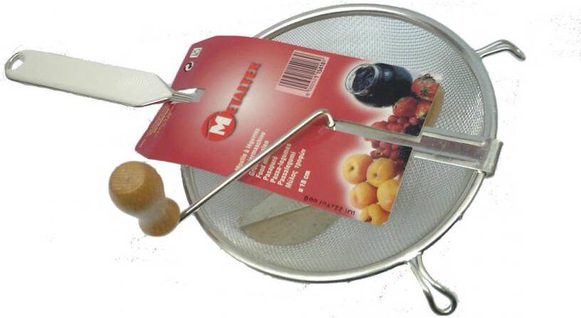 Metaltex roerzeef metaal met klos 20cm