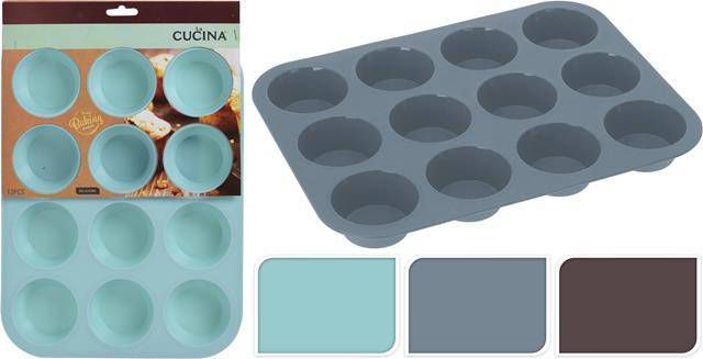 La Cucina Cupcake/Muffin Silicone Bakvorm 33x25x3cm