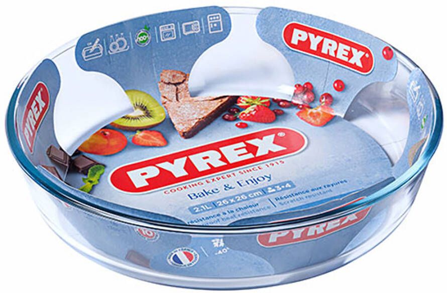 Pyrex BAKE & ENJOY Ovenschaal Rond Rechte Rand 25cm 2, 1