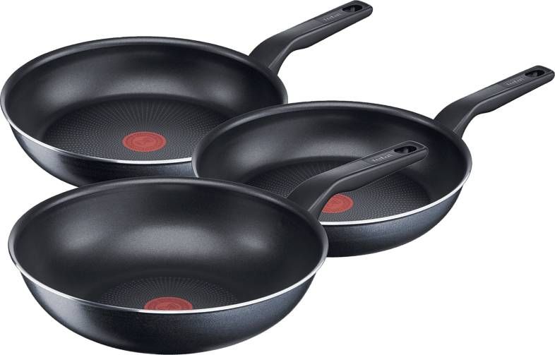 Tefal XL Force Koekenpan Ø 24+28 cm + Wokpan Ø 28 cm