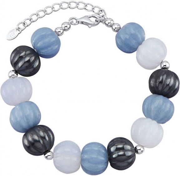 KLiNGEL Armband met gekleurde steentjes Blauw