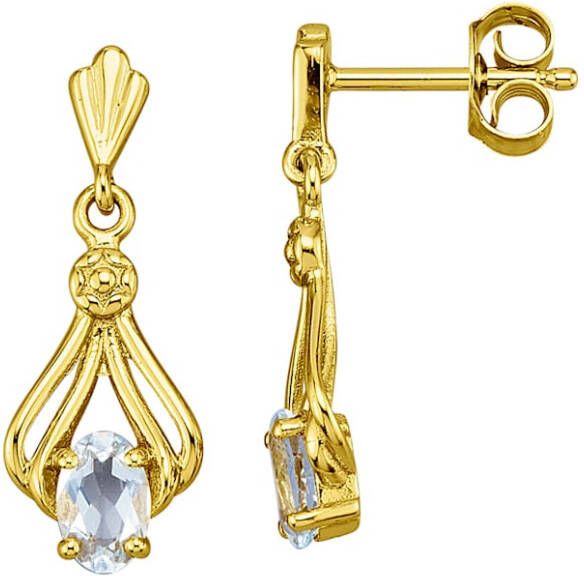 KLiNGEL Oorstekers van echt zilver Blauw