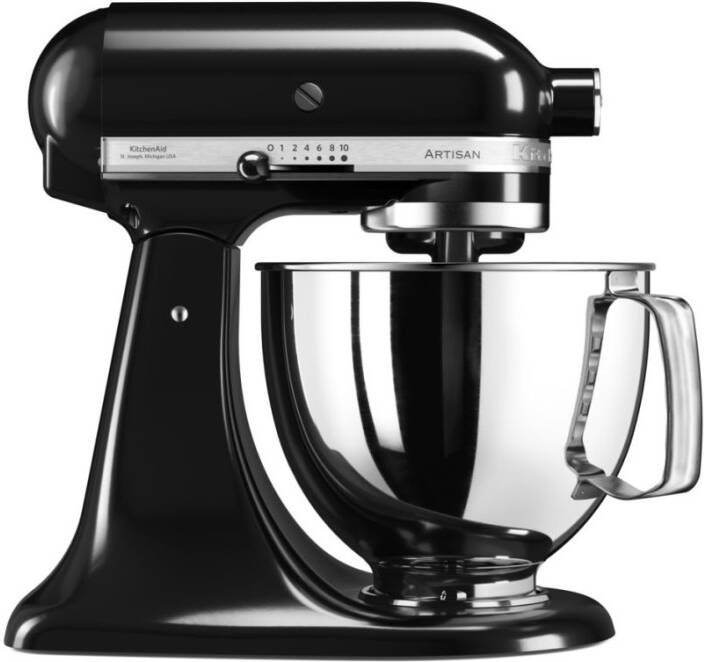 KitchenAid Artisan mixer keukenrobot 4, 8 liter 5KSM125EOB Onyx Zwart