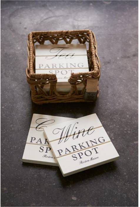 Riviera Maison Parking Spot Coasters 21.5x18.2x9.4 cm